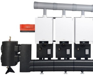 Viessmann каскадный дымоход для трех котлов 80 и 99 кВт