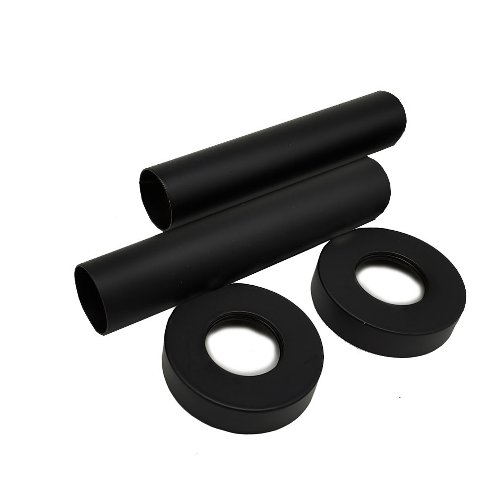 Комплект декоративных трубок Exemet, 70x18-20-1/2”, черный