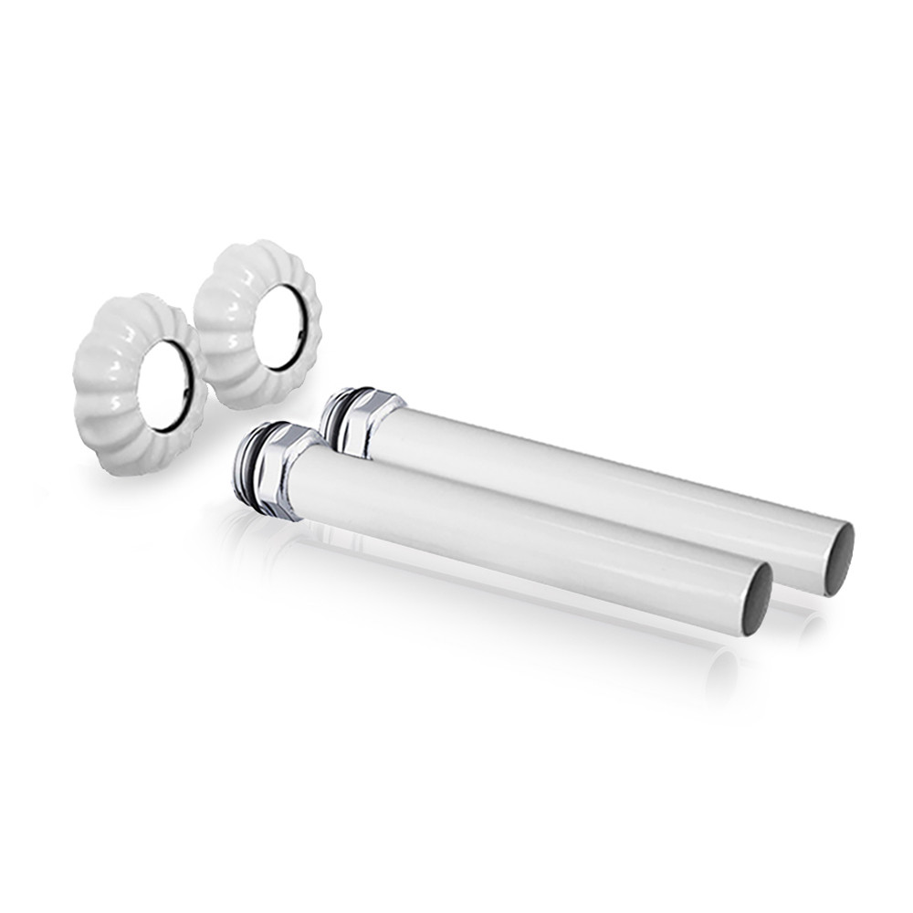 Комплект подключения радиаторов Exemet 15х1/2" L=150, белый