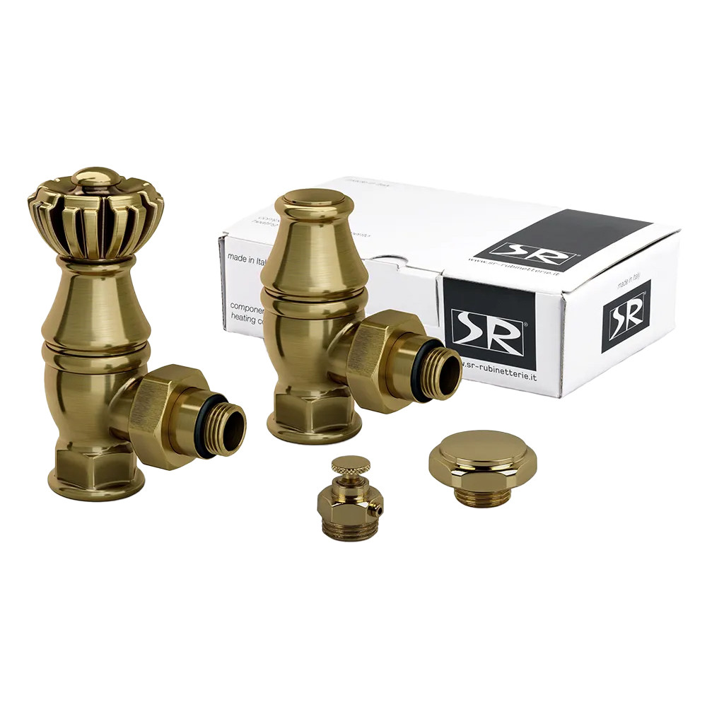 Комплект вентилей угловых Exemet, 1/2"х3/4", бронза