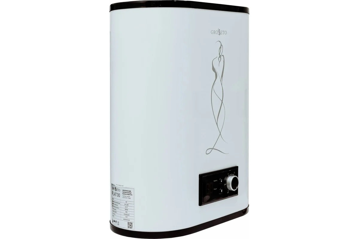 Бойлер электрический Grosseto Flat-30 DRY, 1200+800 W