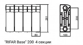 радиатор Rifar Base 200 4