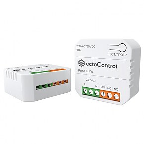 Беспроводное реле 10А Ectocontrol LoRa